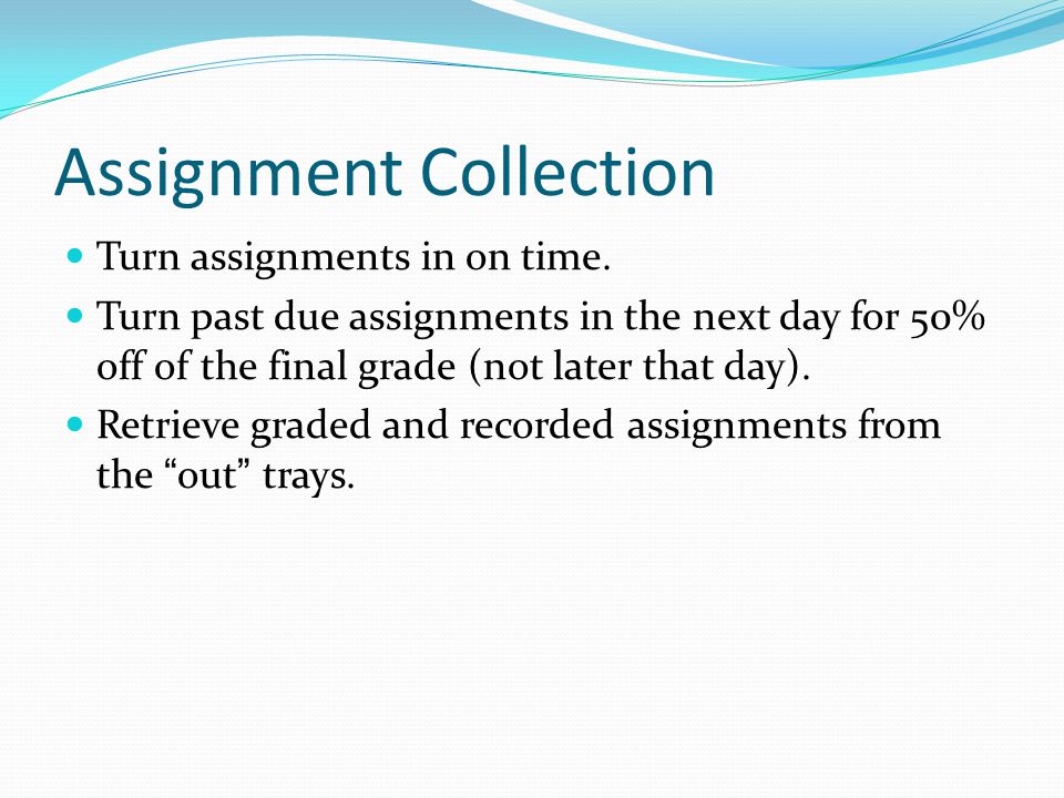 Assignment Collection