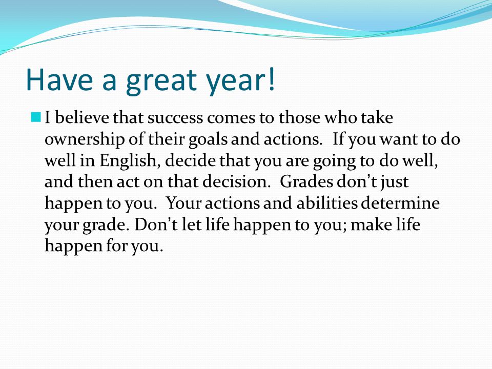 Have a great year!