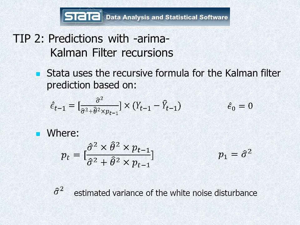 Technical tips on time series with Stata - ppt video online download