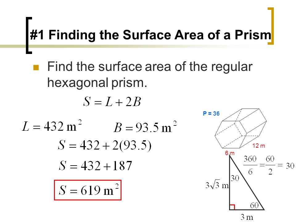 #1 Finding the Surface Area of a Prism