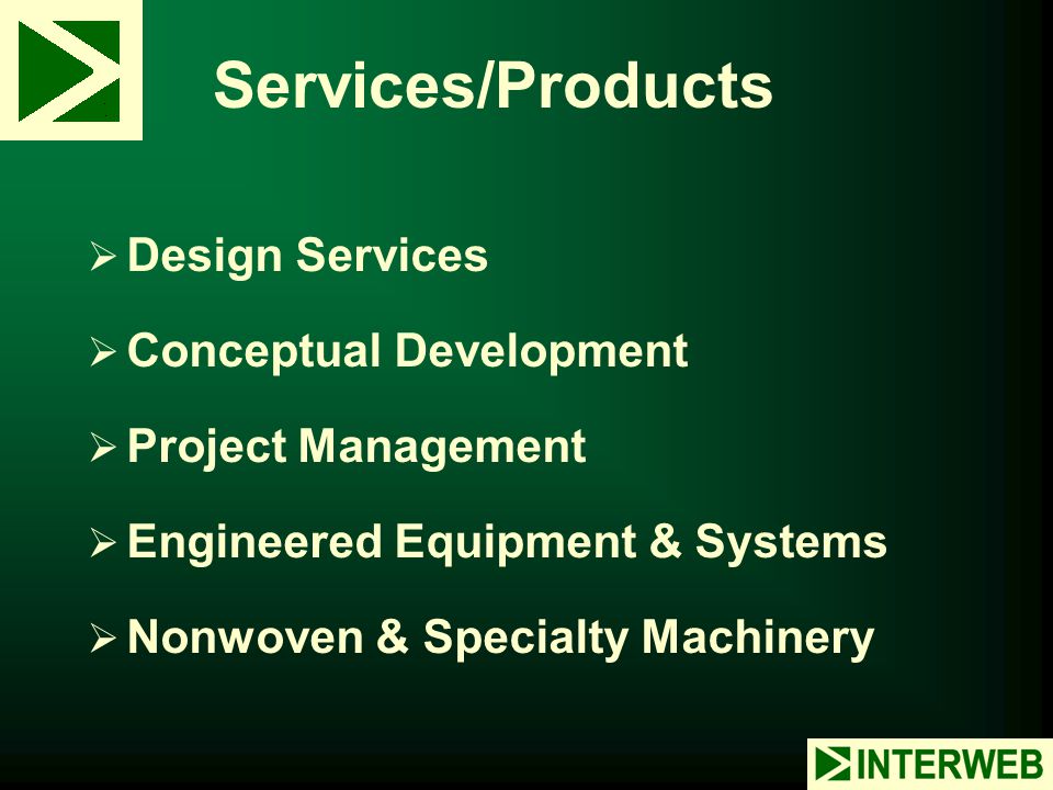 Services/Products Design Services Conceptual Development