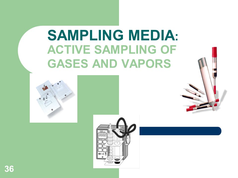 SAMPLING MEDIA: ACTIVE SAMPLING OF GASES AND VAPORS