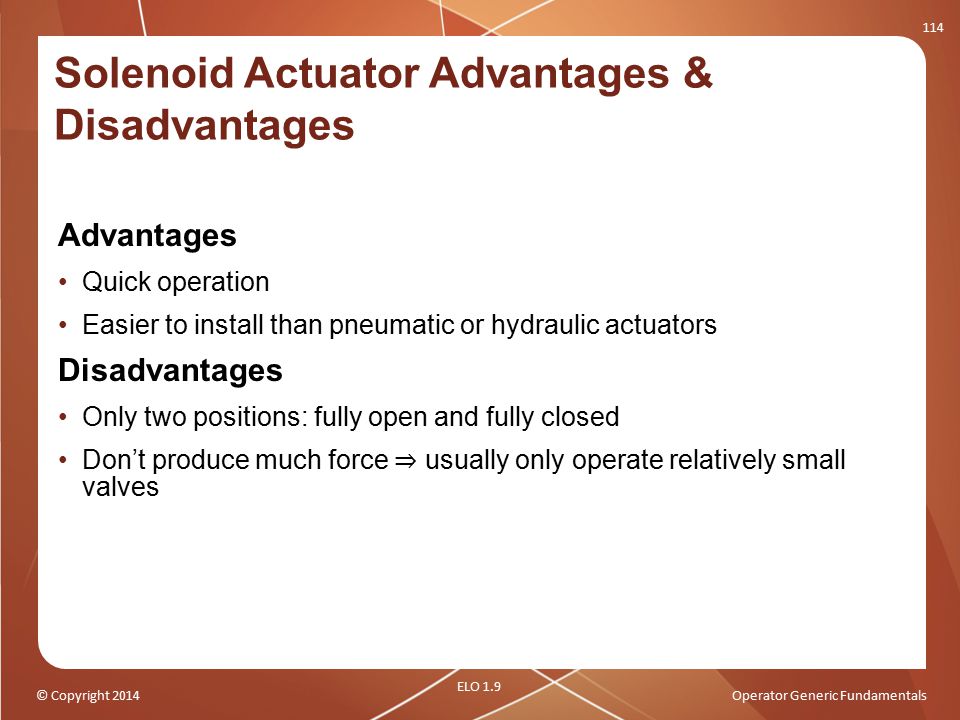 Solenoid Actuator Advantages & Disadvantages