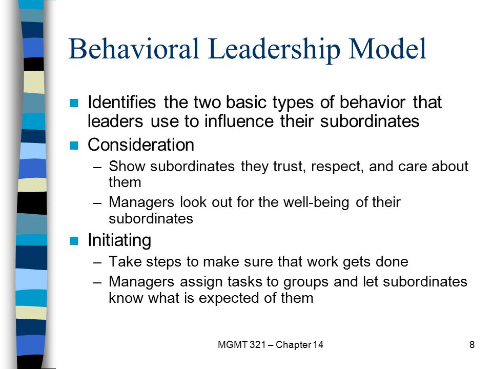 Behavioral Leadership Model