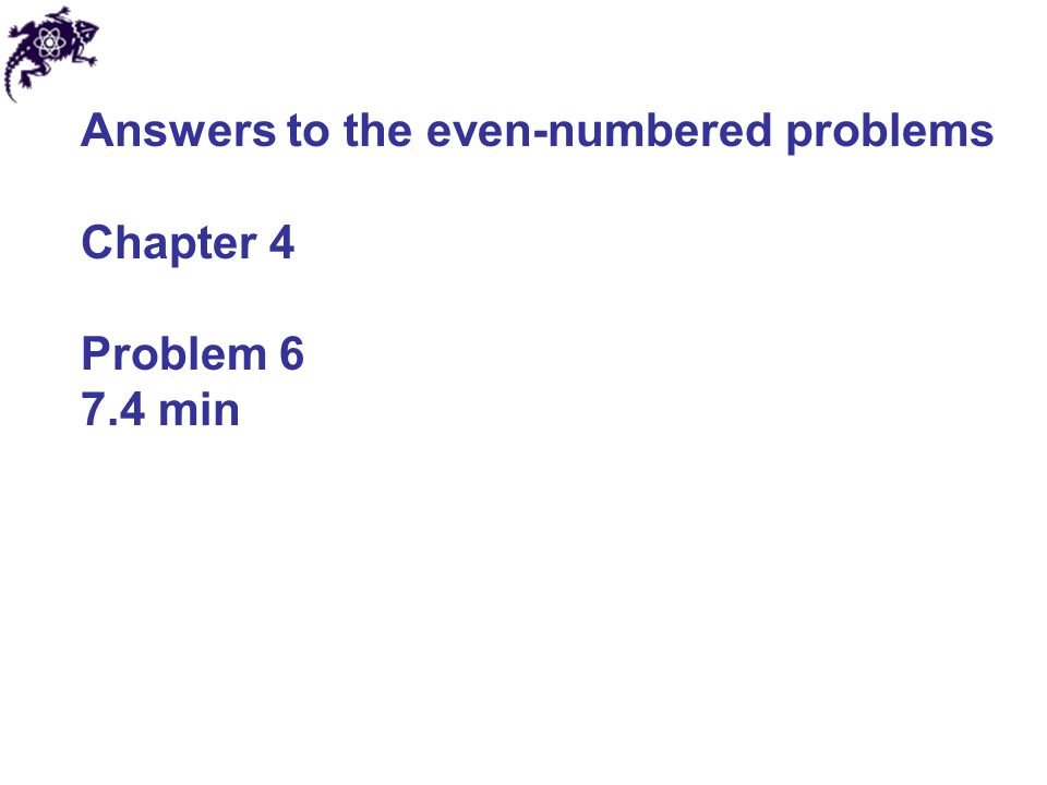 Answers to the even-numbered problems