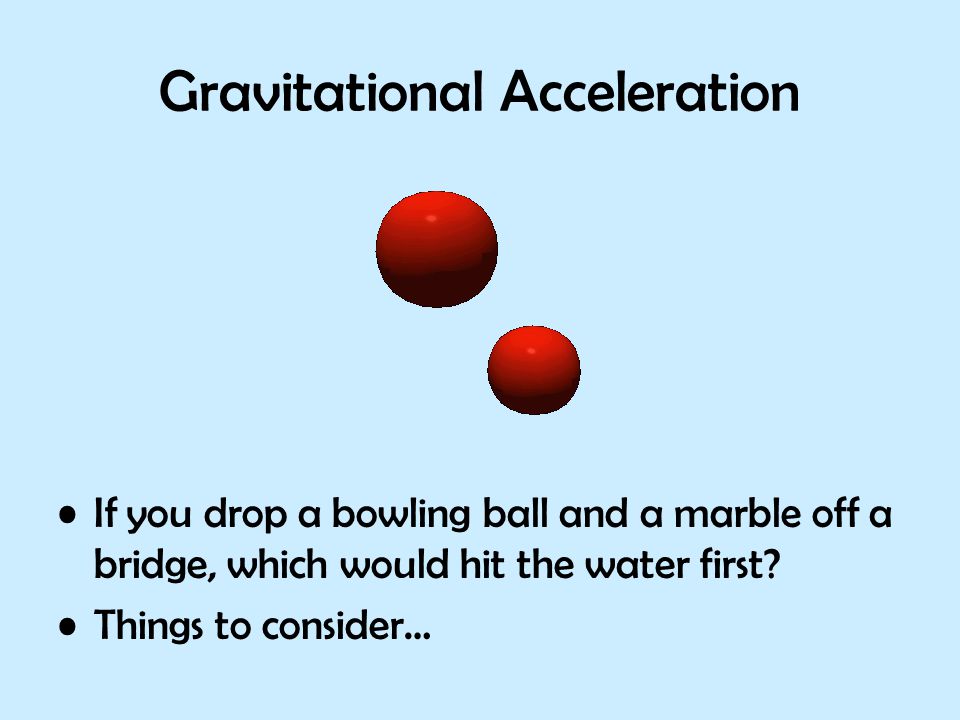 Gravitational Acceleration