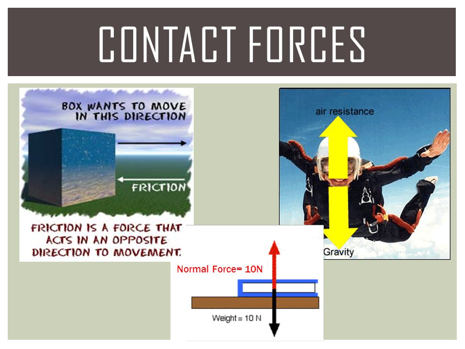 Contact Forces Normal Force= 10N