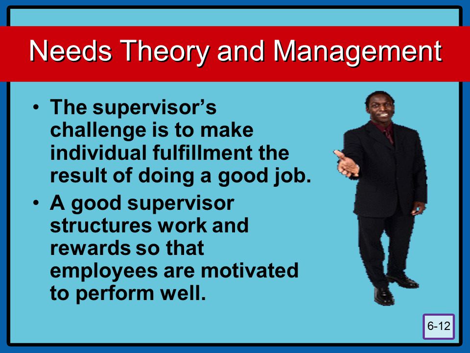 Needs Theory and Management