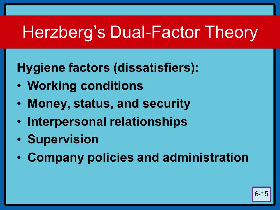 Herzberg’s Dual-Factor Theory