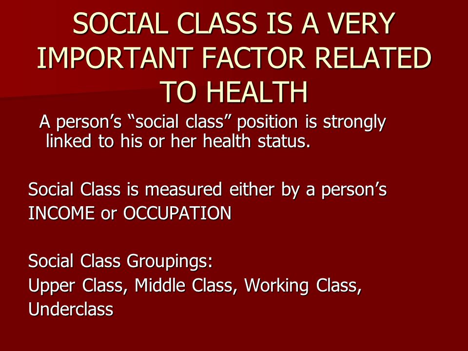is social class still important