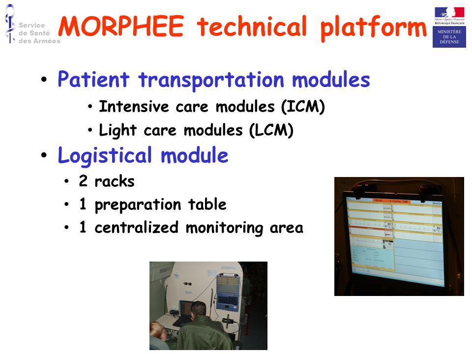 MORPHEE technical platform