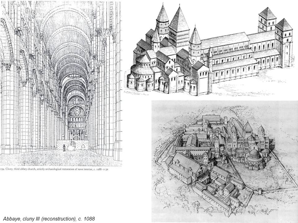 План монастырского комплекса в клюни