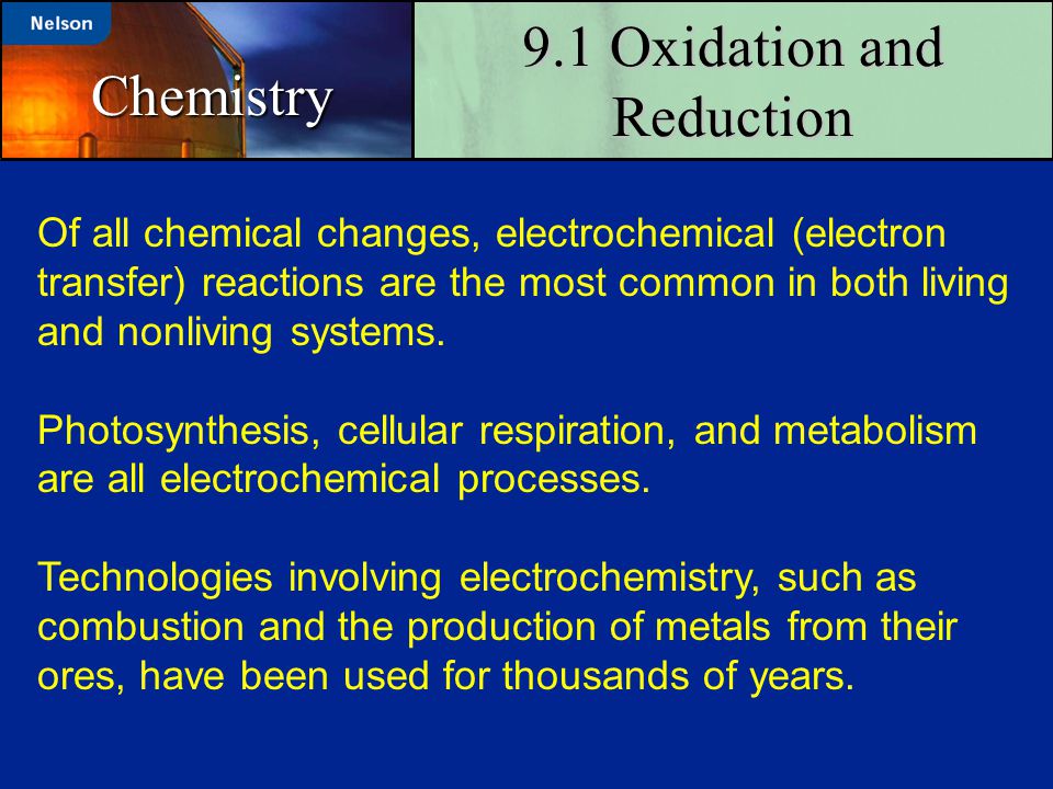 9.1 Oxidation and Reduction