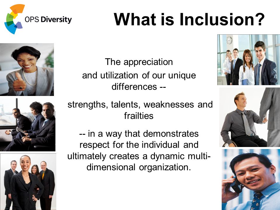 What is Inclusion The appreciation