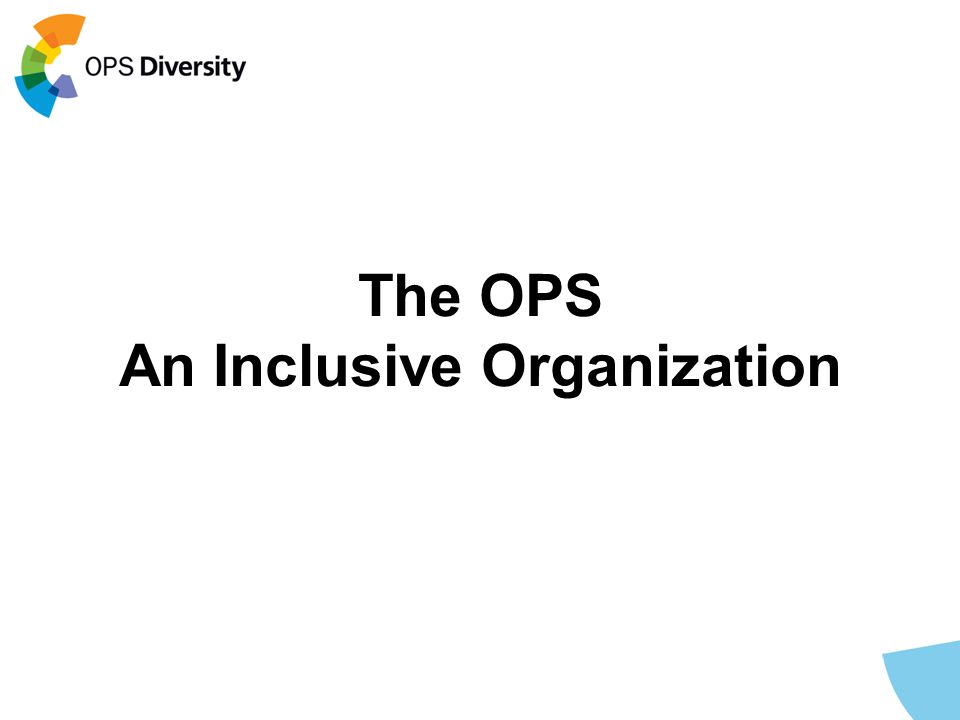 An Inclusive Organization