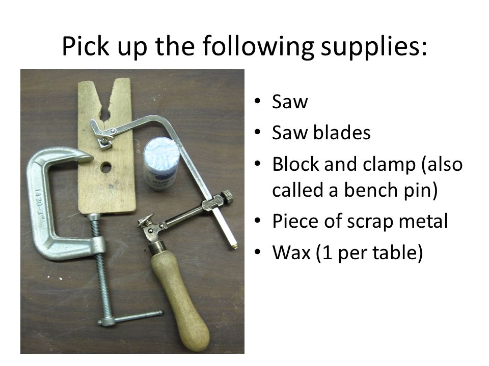 Cutting With a Jeweler's Saw - ppt video online download