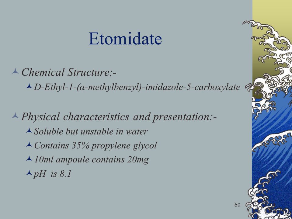 Etomidate Chemical Structure:-