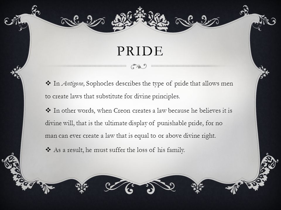pride in antigone