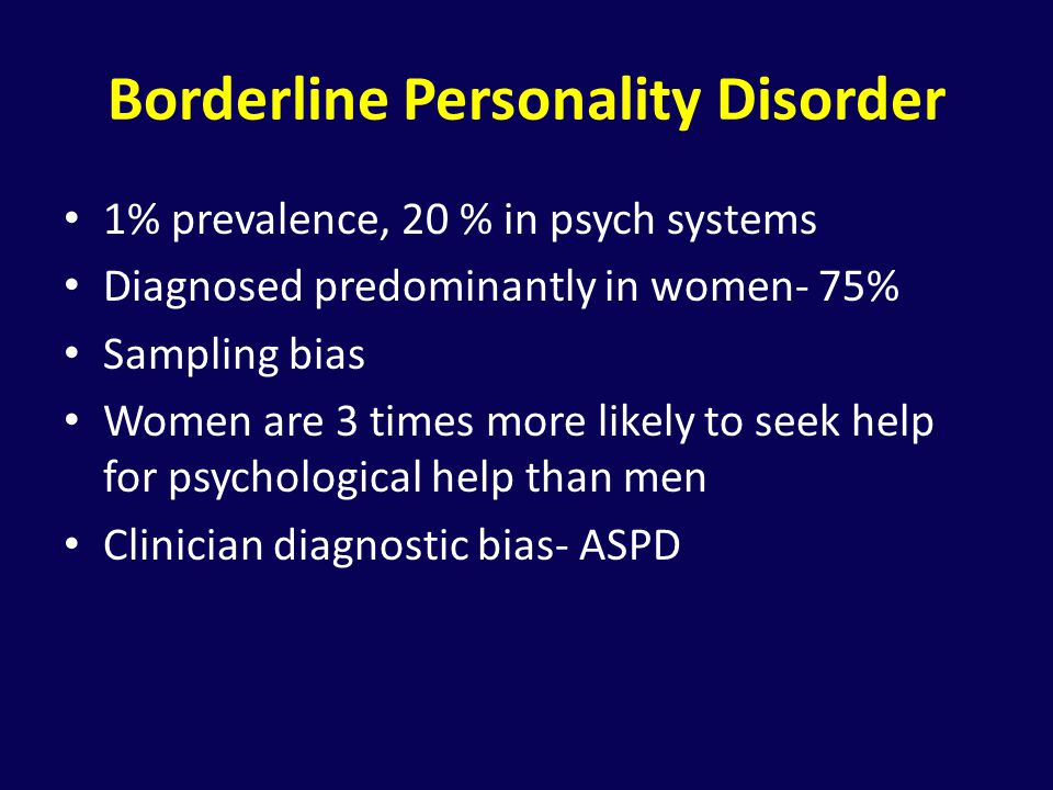 Borderline Personality Disorder - ppt download