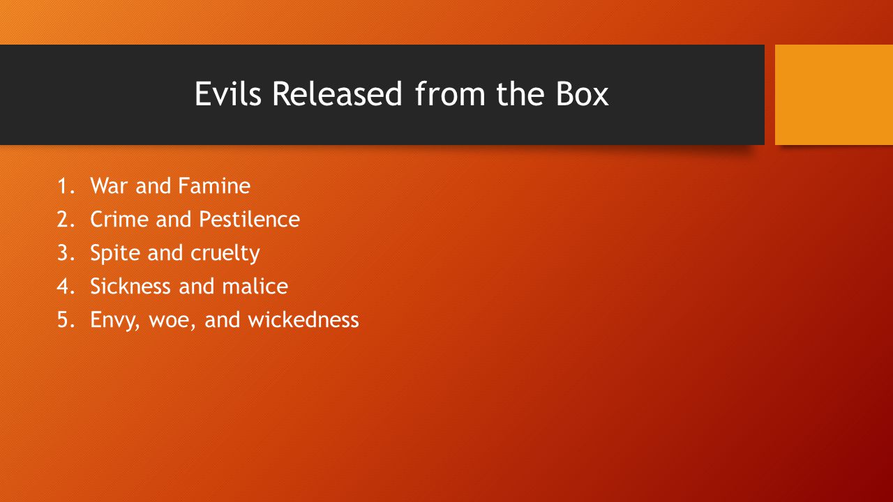 Pandora's Box Your Creation. - ppt video online download