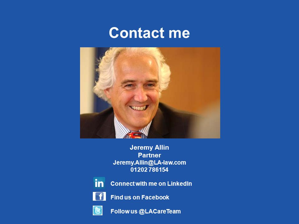 Contact me Jeremy Allin Partner