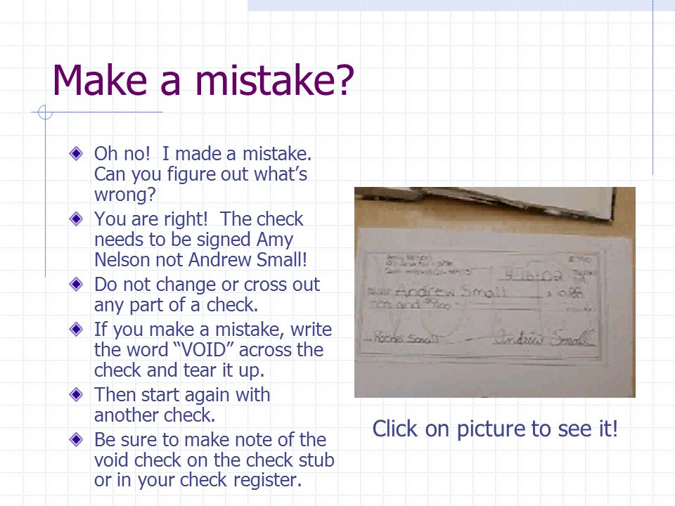 How to Fix Mistakes Made when Writing Checks: 9 Steps