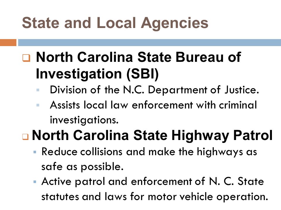 State and Local Agencies