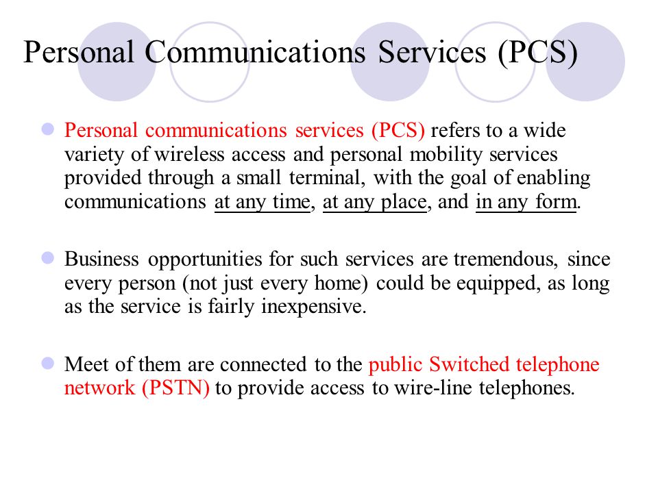Personal Communications Services - ppt video online download