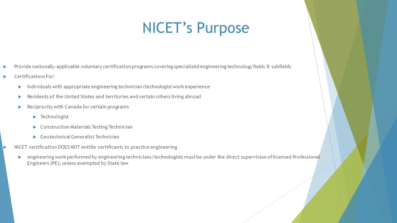 Nicet Ambassador Presentation Ppt Video Online Download