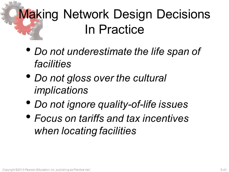 Making Network Design Decisions In Practice