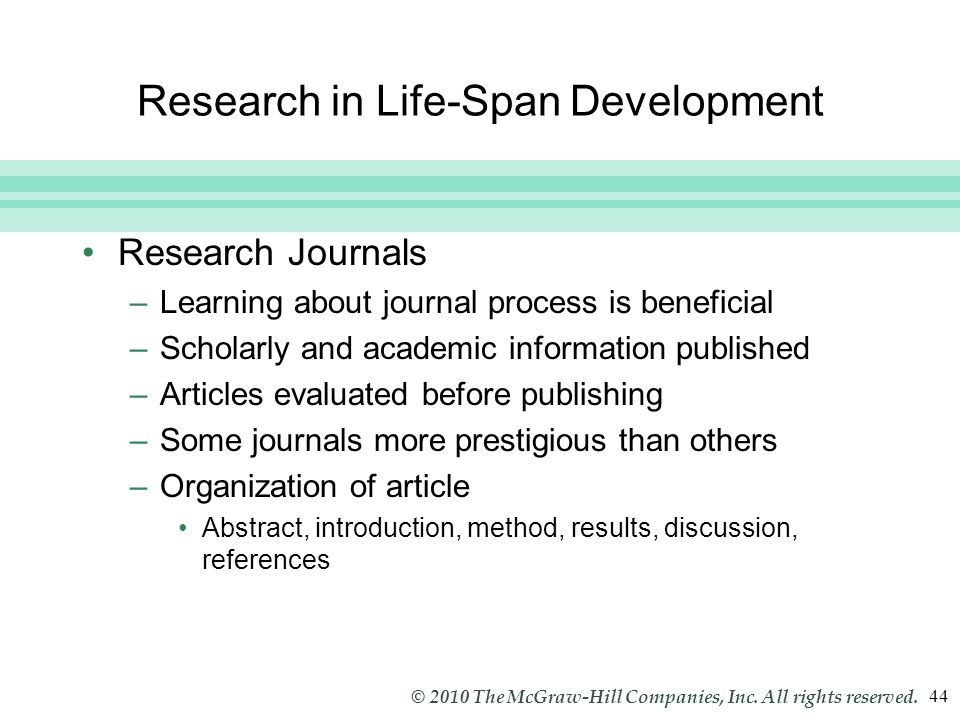 lifespan development research paper topics