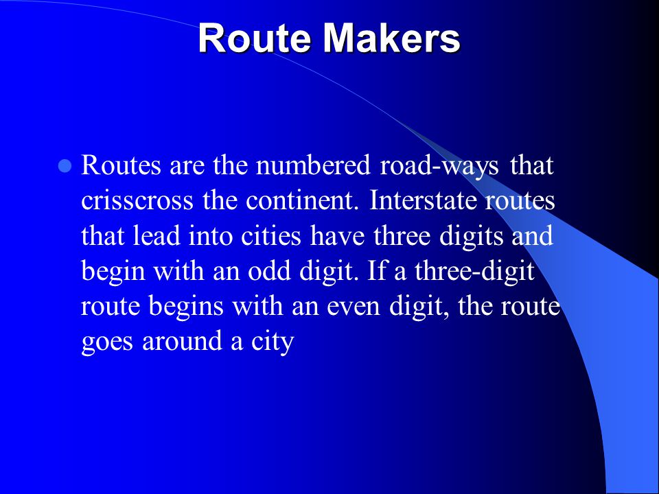 Route Makers
