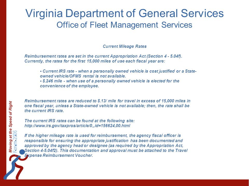 Virginia Department of General Services Office of Fleet Management Services