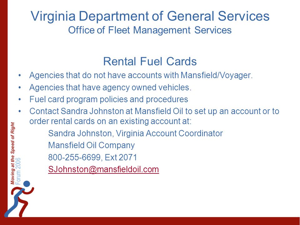 Virginia Department of General Services Office of Fleet Management Services