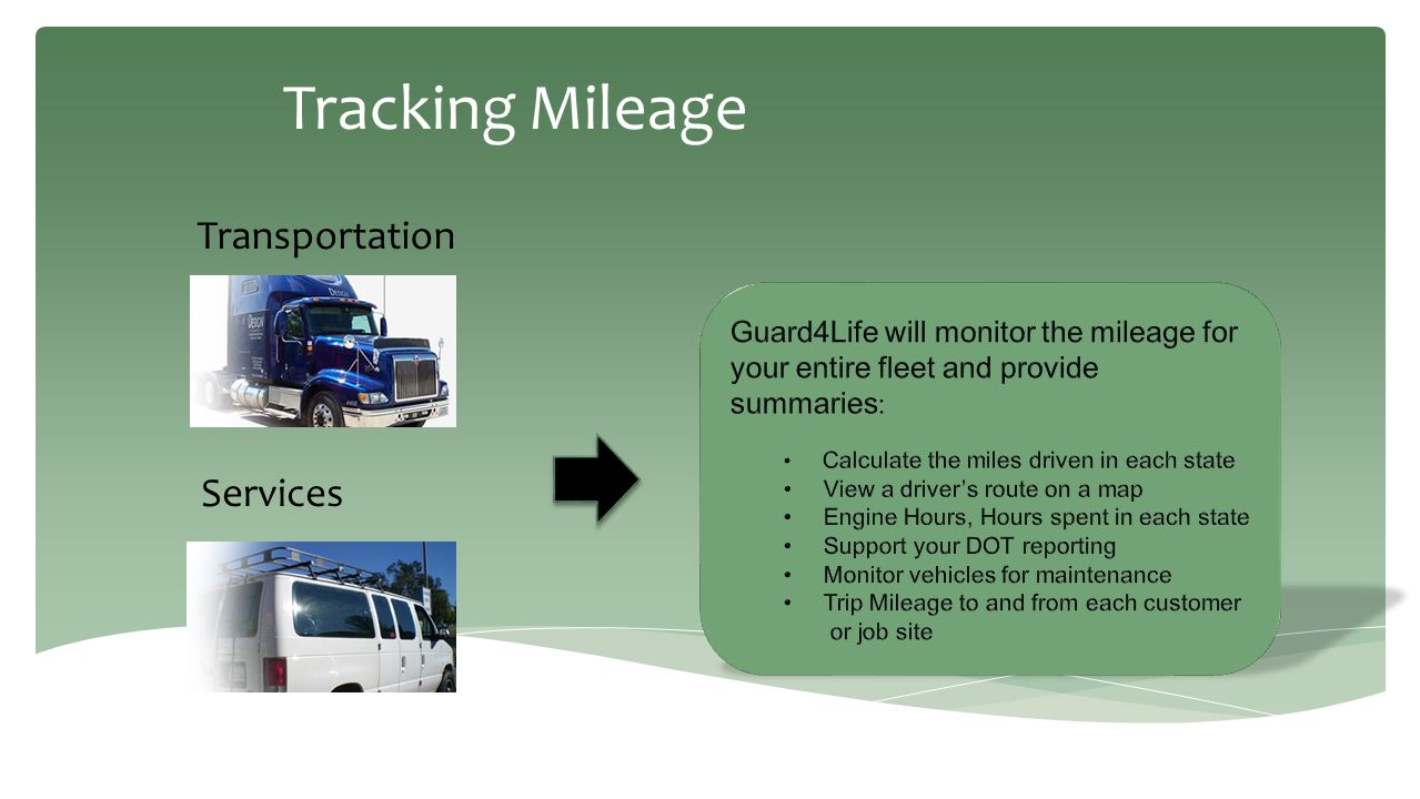 Tracking Mileage Transportation Services