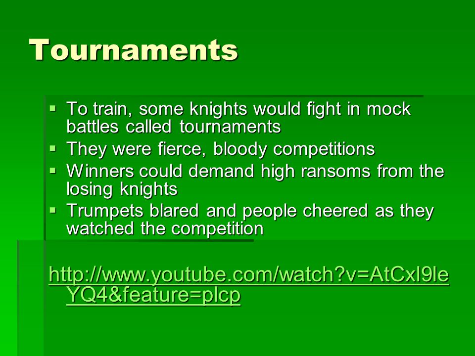 Tournaments   v=AtCxl9leYQ4&feature=plcp