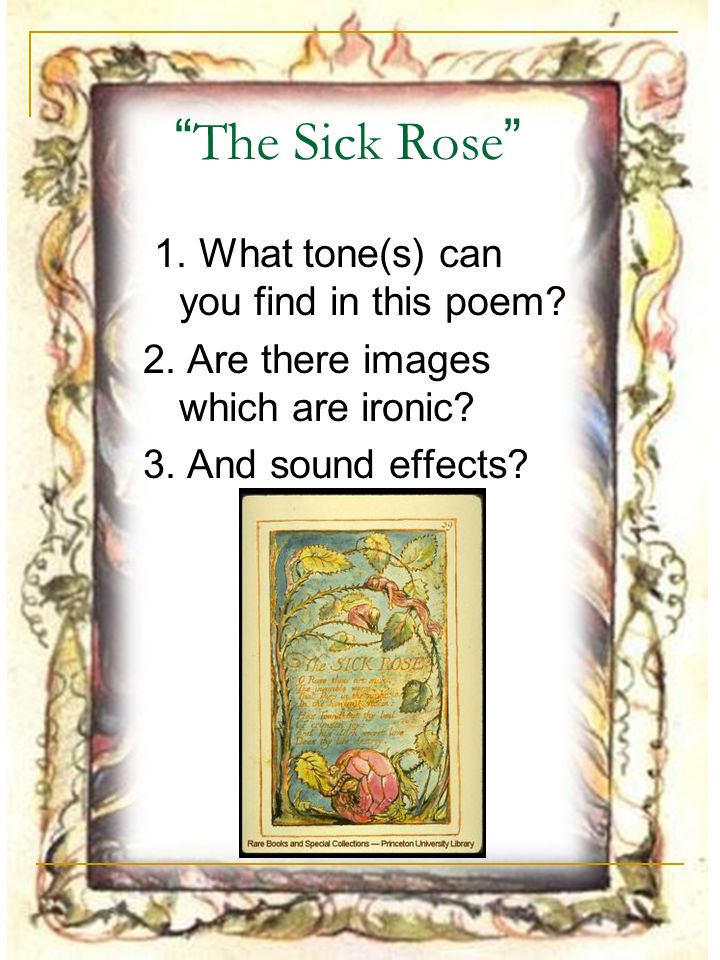 Tyger” “The Sick Rose” - ppt video online download