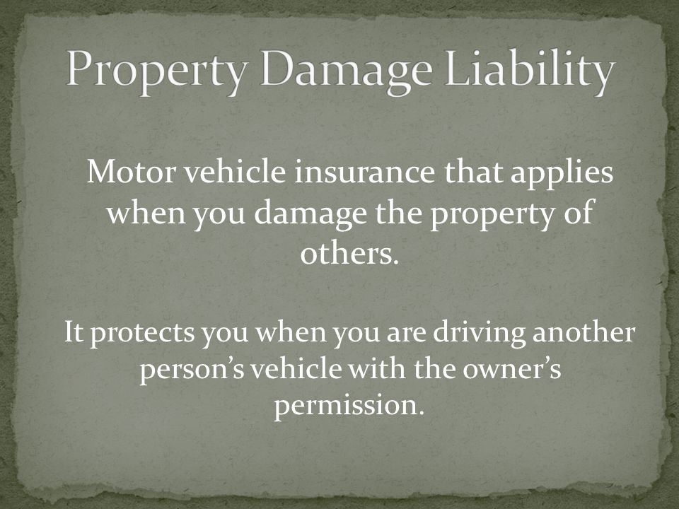 Property Damage Liability
