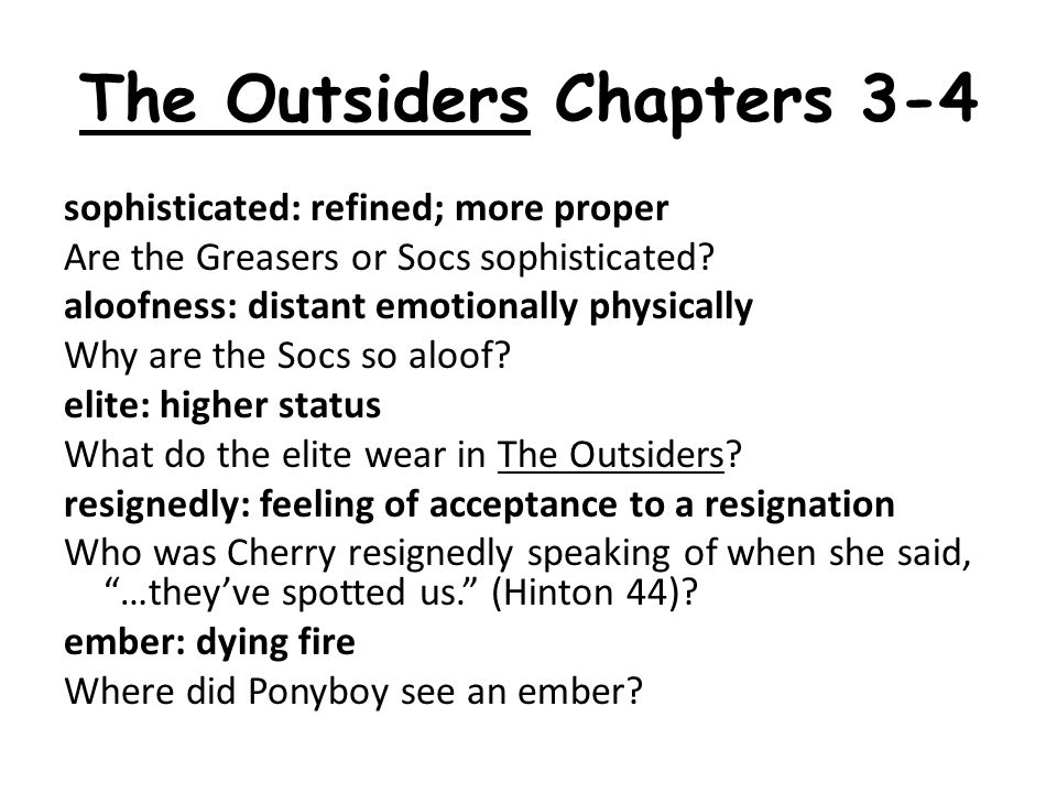 the outsiders summary the outsiders summary