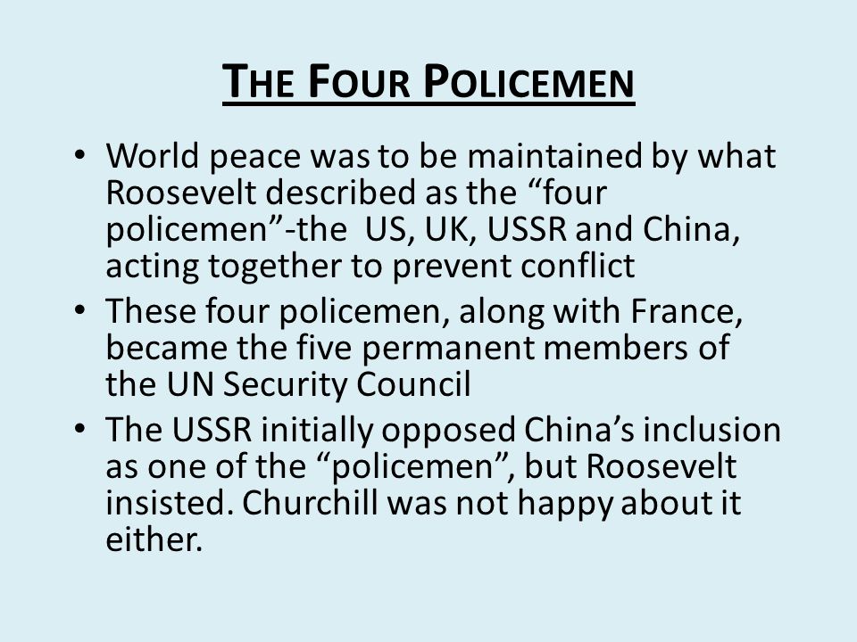 The Four Policemen