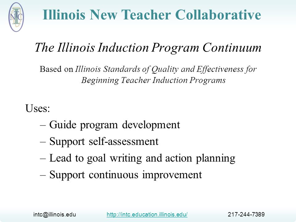 The Illinois Induction Program Continuum
