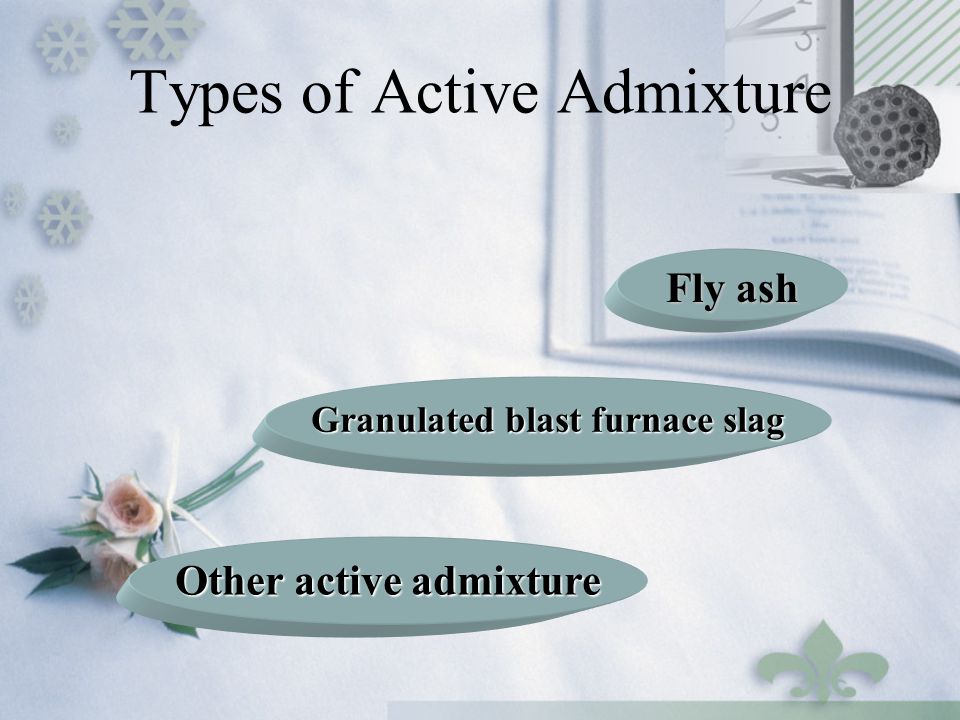 Types of Active Admixture