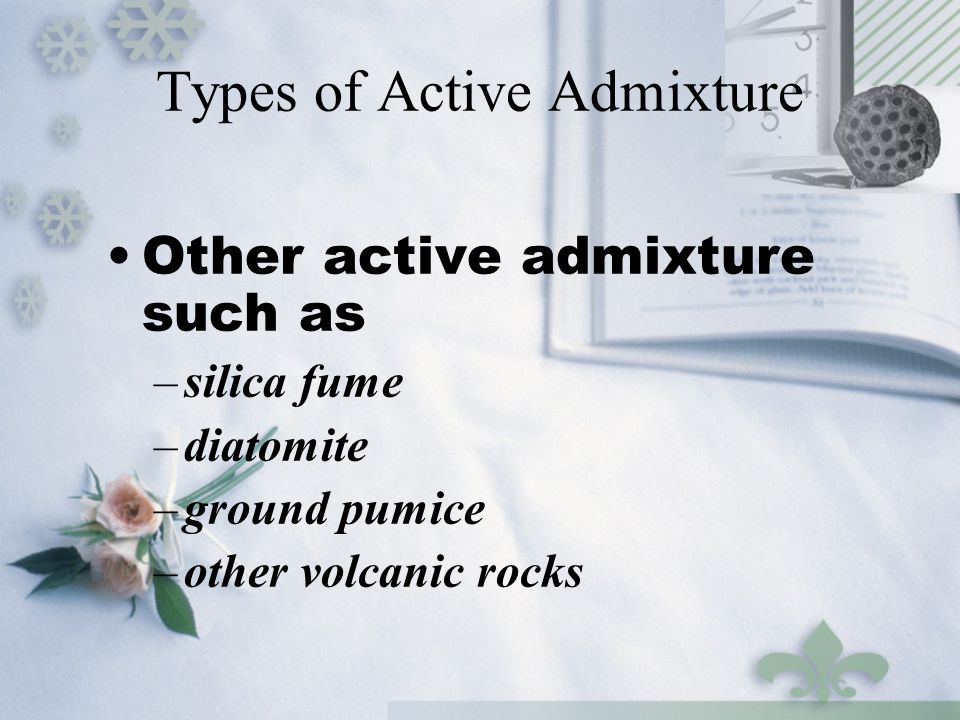 Types of Active Admixture