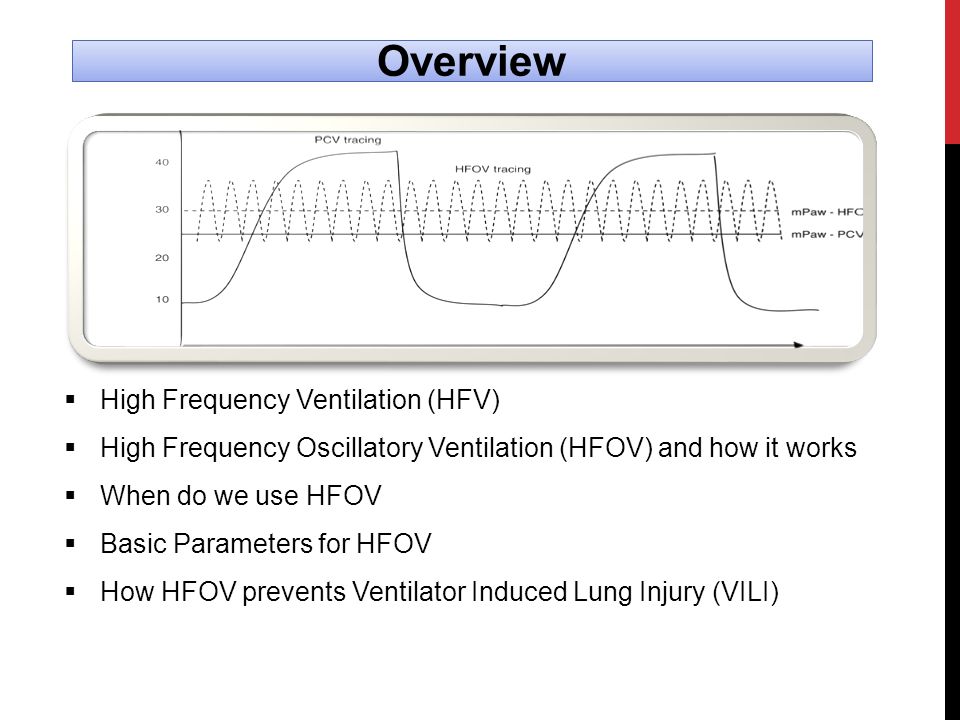 HFOV high frequency Oscillatory Ventilation - ppt video online download