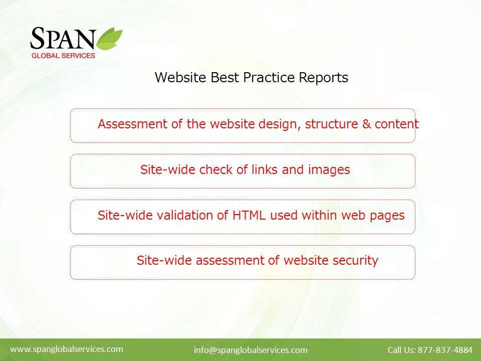 Website Best Practice Reports
