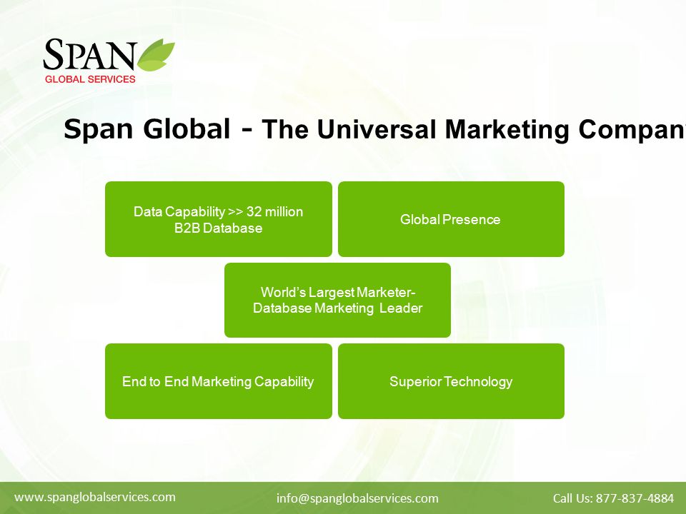 Span Global - The Universal Marketing Company