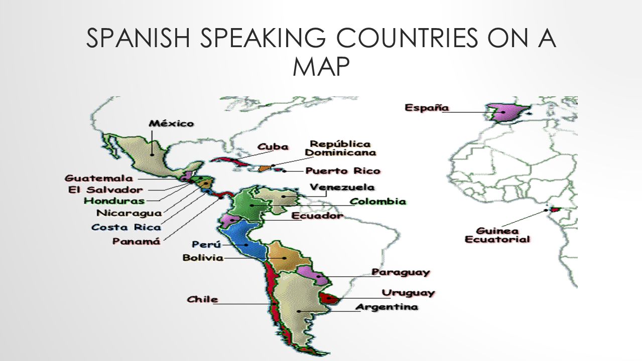 Spanish Speaking Countries - ppt video online download With Regard To Spanish Speaking Countries Map Worksheet