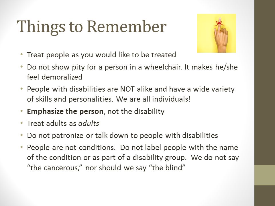 Tips For Interacting With Individuals With Disabilities - Ppt Video Online  Download