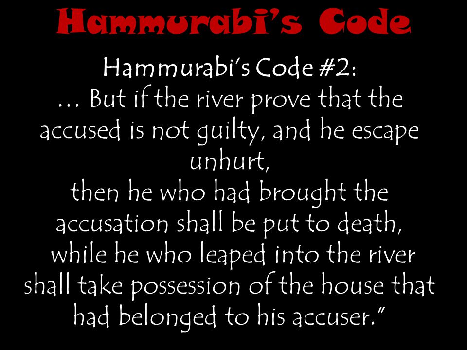 Hammurabi S Code Of Laws Ppt Download