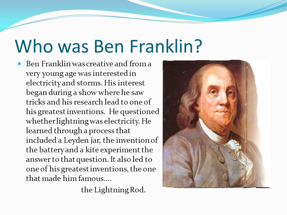 The Innovation of the Lightning Rod - ppt video online download